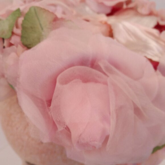 Vintage 1950s Pink Floral Ladies\' Hat main image 8